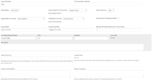 Layout Improvements to WP-CRM System Invoicing