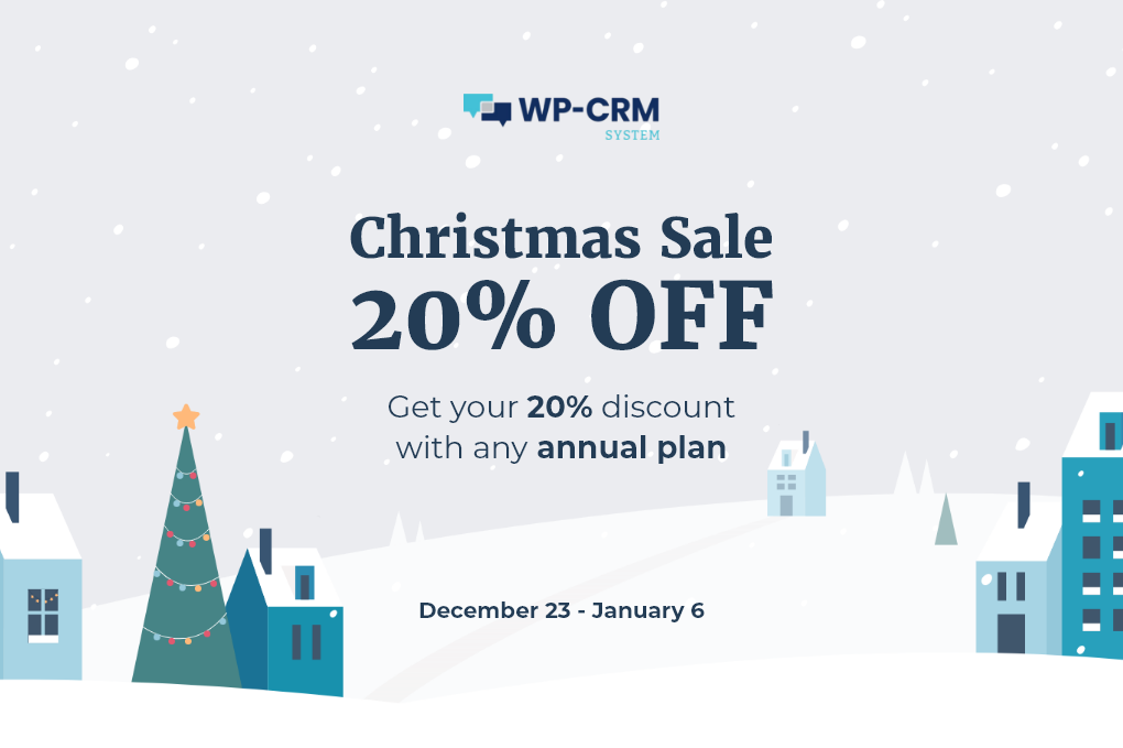 WP-CRM System Christmas Sale Discount