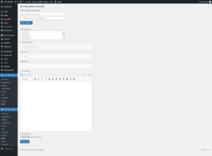 WP CRM System Send Email Dashboard