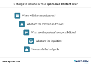 5 Things to Include in Your Sponsored Content Brief