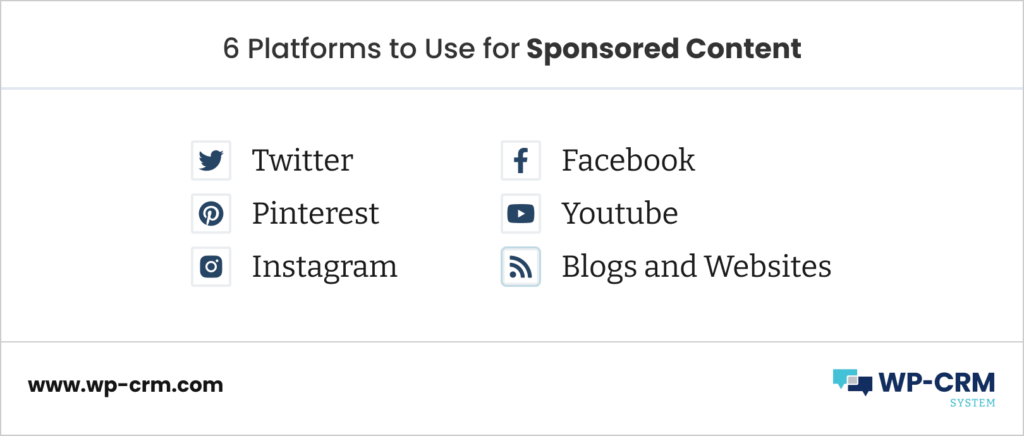 6 Platforms to Use for Sponsored Content