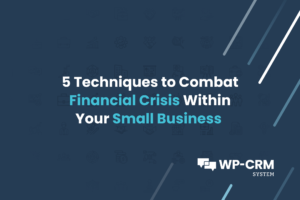 5 Techniques to Combat Financial Crisis Within Your Small Business