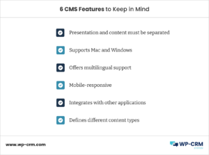 6 CMS Features to Keep in Mind
