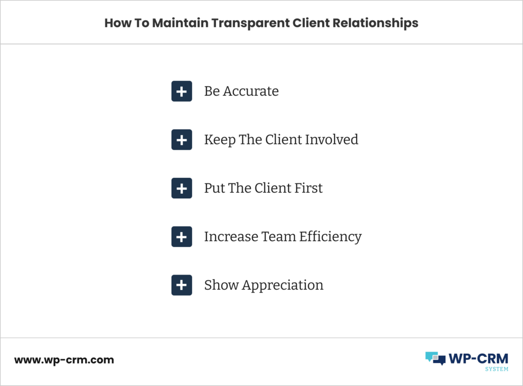How To Maintain Transparent Client Relationships