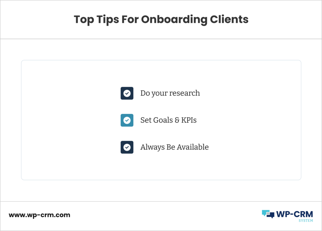 Top Tips For Onboarding Clients