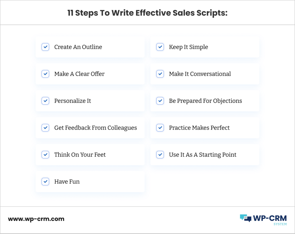 11 Steps To Write Effective Sales Scripts