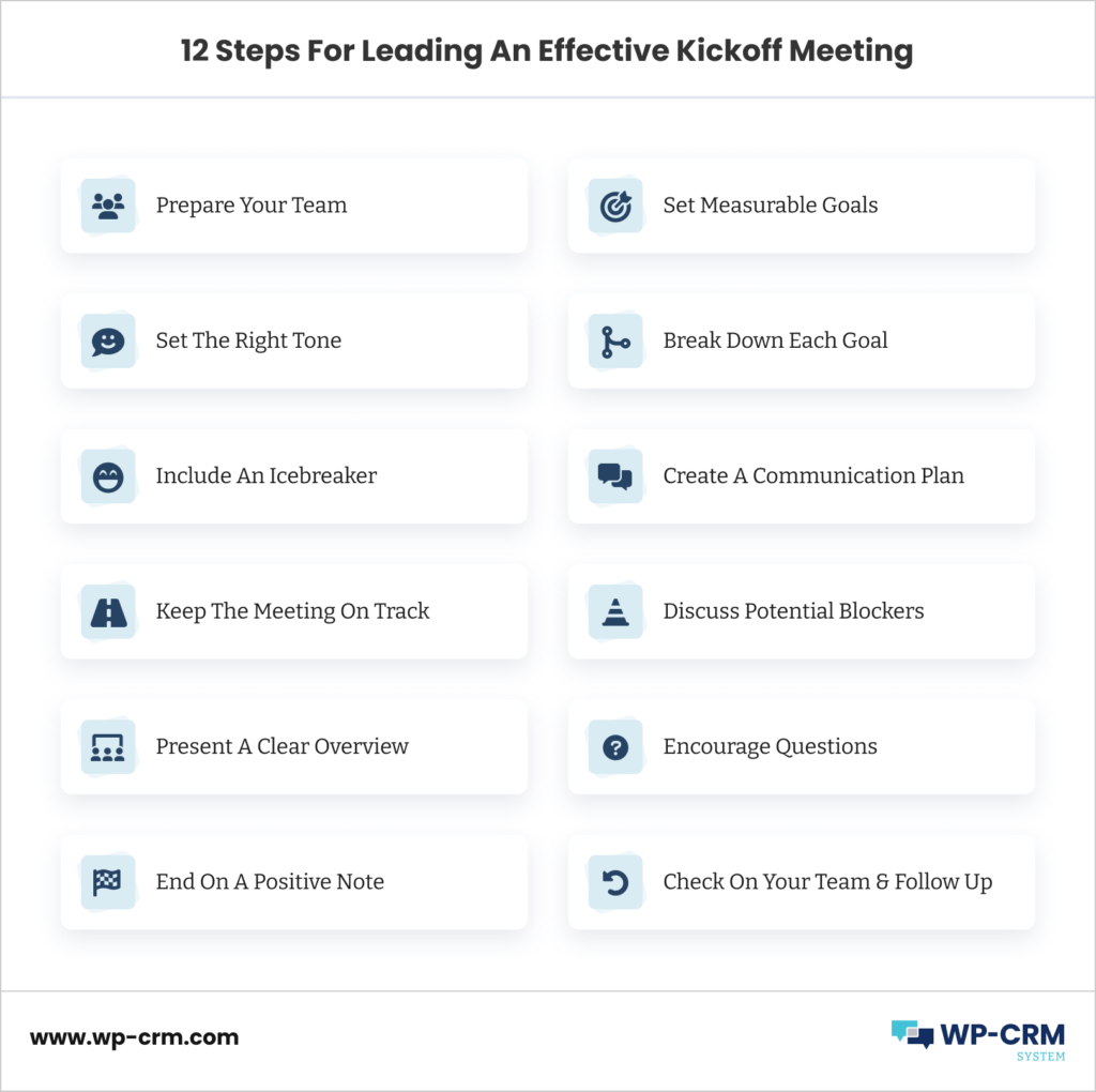 12 Steps For Leading An Effective Kickoff Meeting