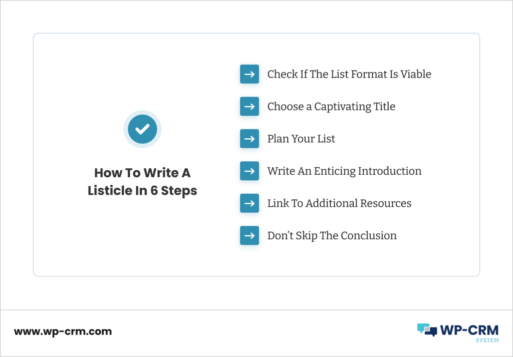 How To Write A Listicle In 6 Steps