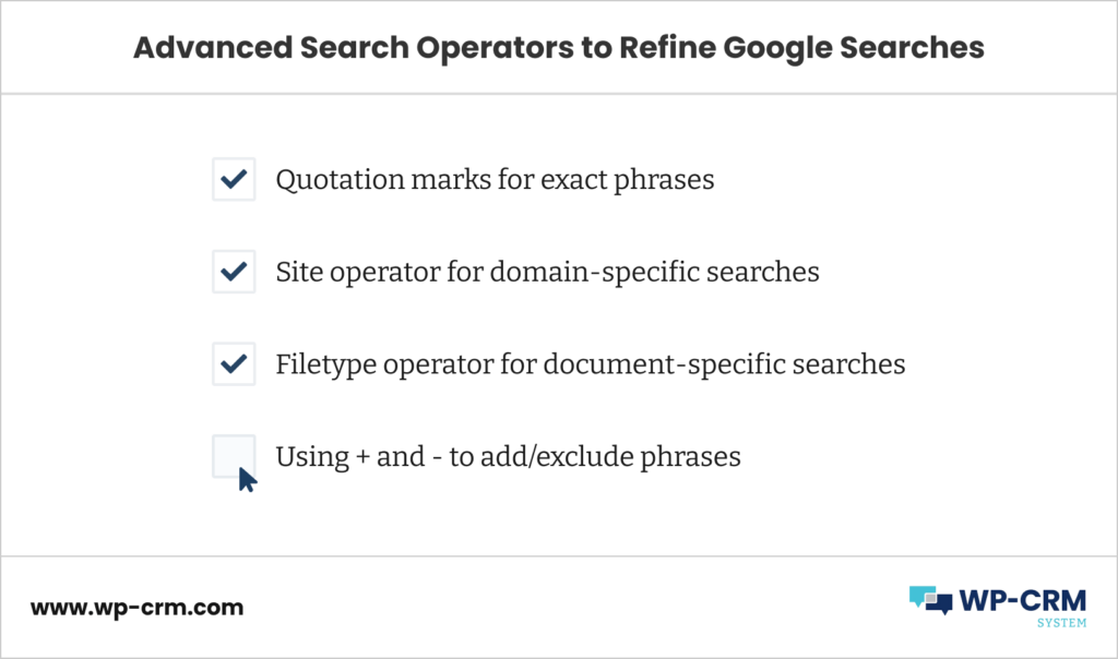 Advanced Search Operators to Refine Google Searches